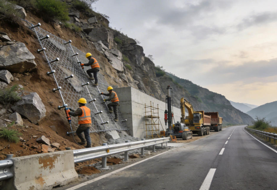 谢岗镇公路道路护坡